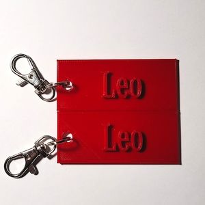 Set of 3D printed name tag